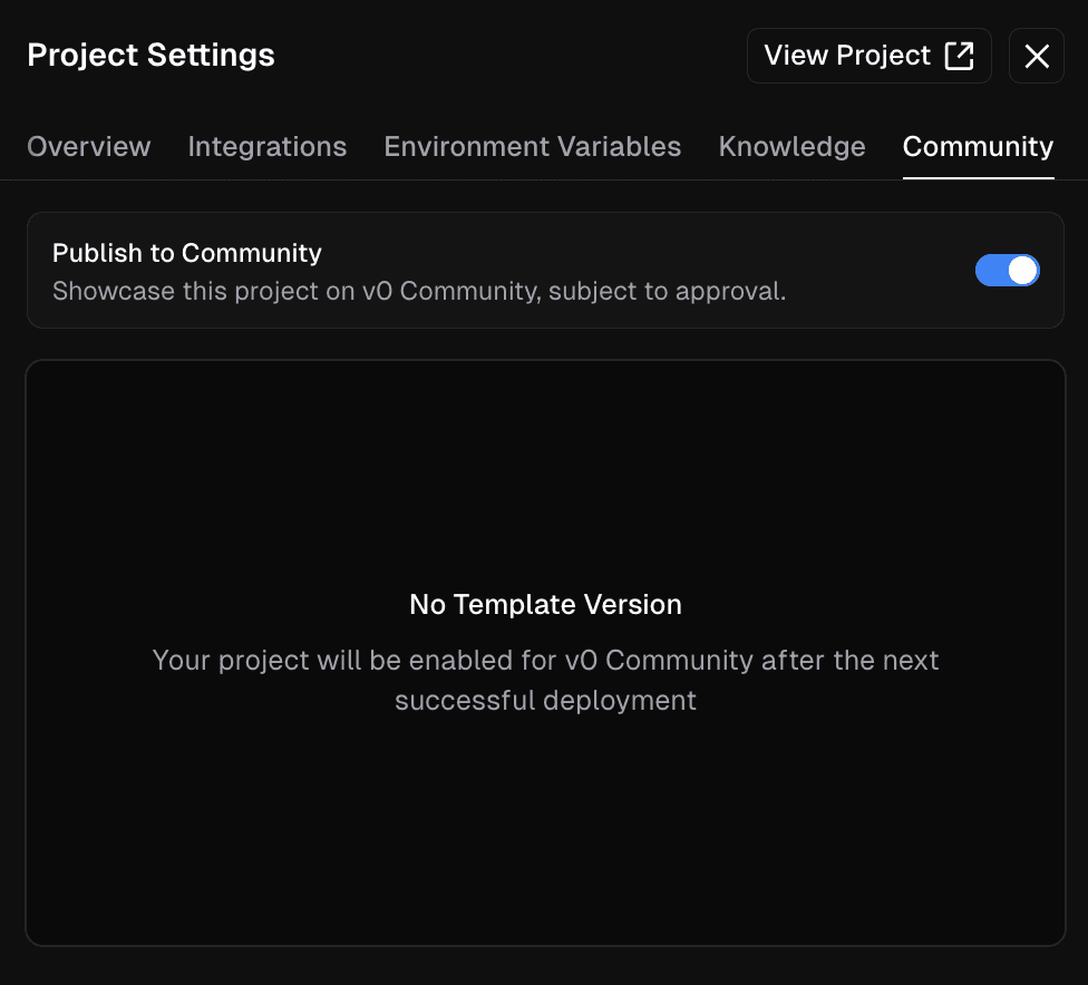 Publish to Community